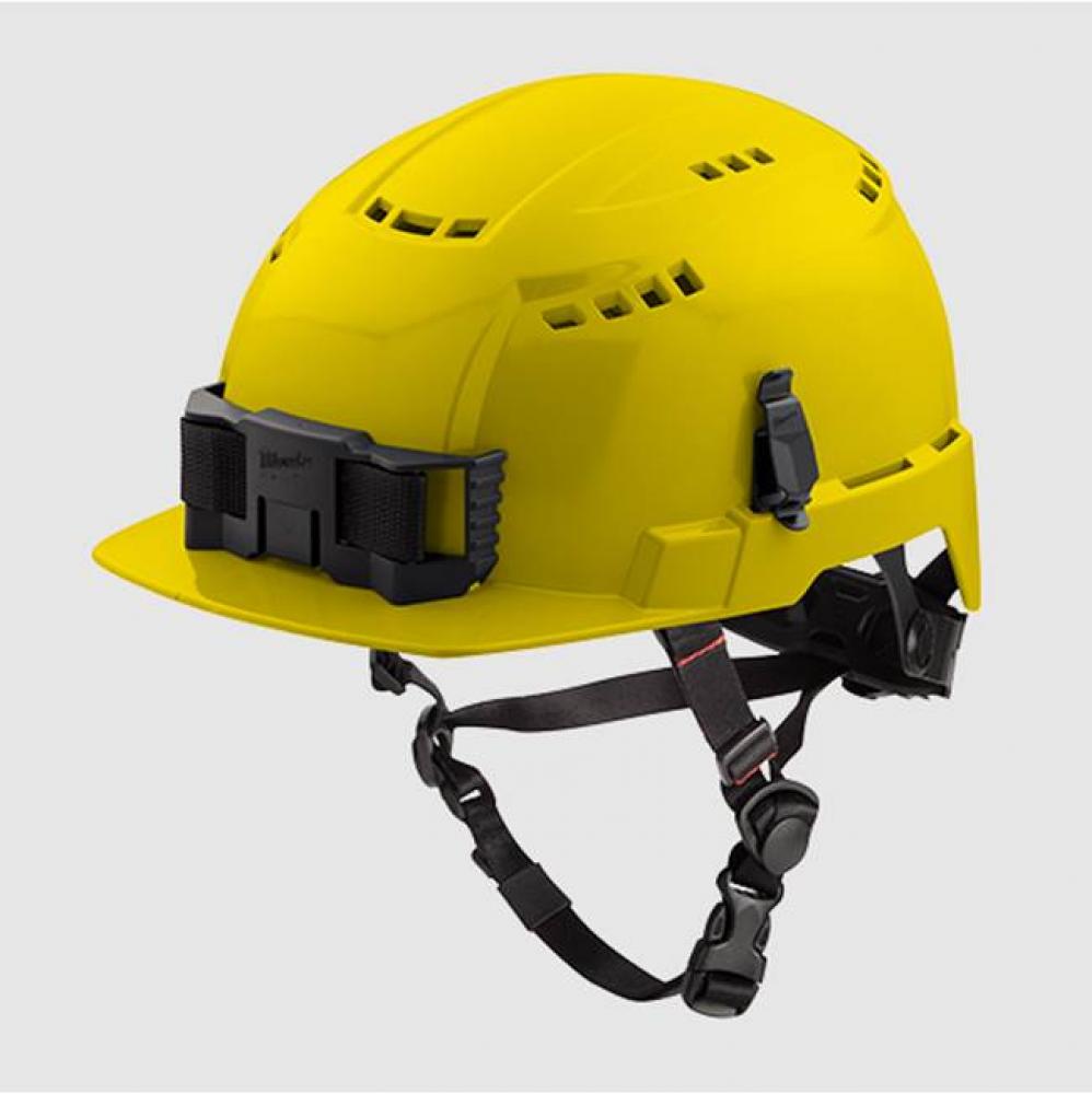 Ylw Fnt Brm Vent Helmet W/Bolt-Cl C