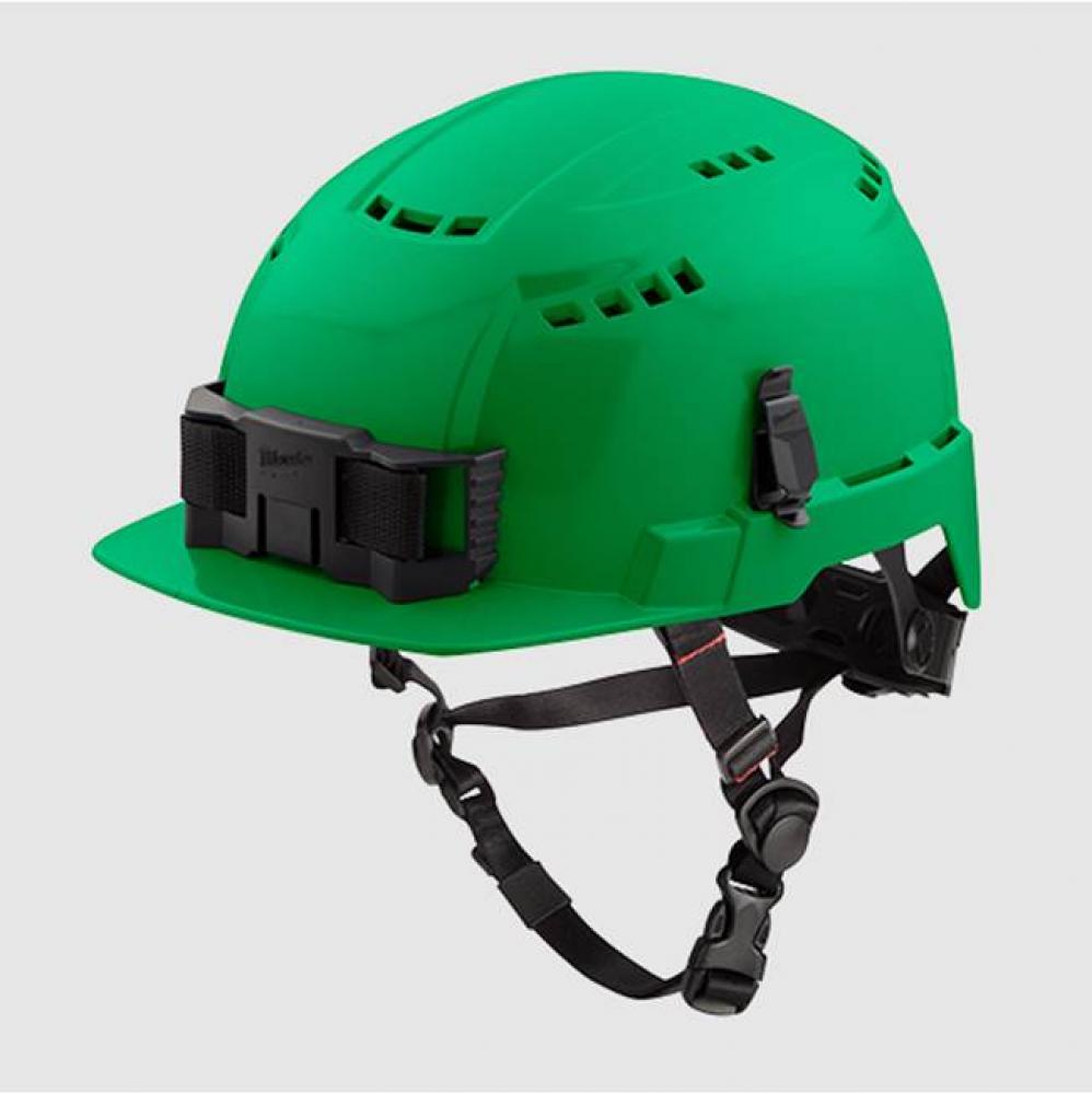 Grn Fnt Brm Vent Helmet W/Bolt-Cl C