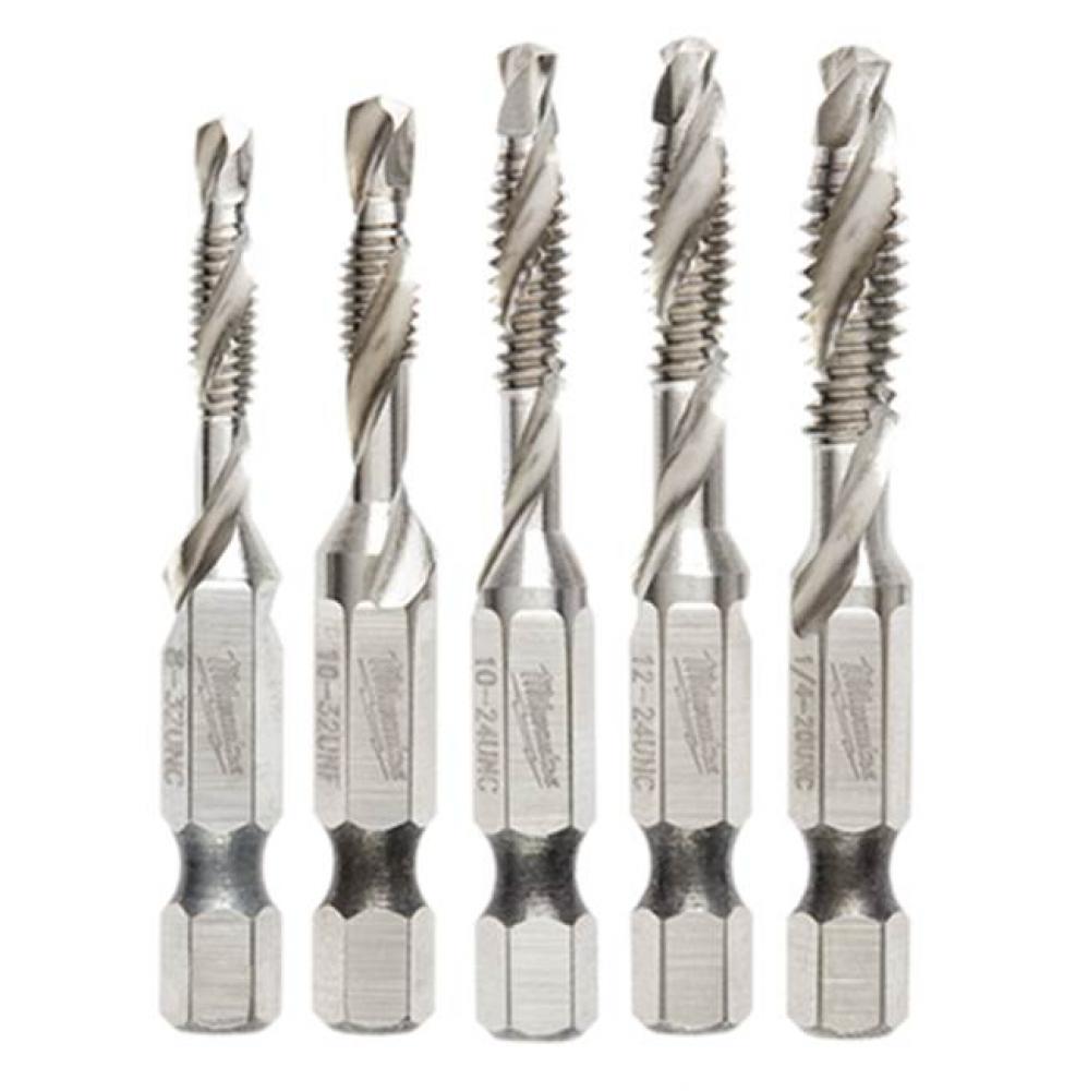 5Pc Sae Impact Drill Tap Set