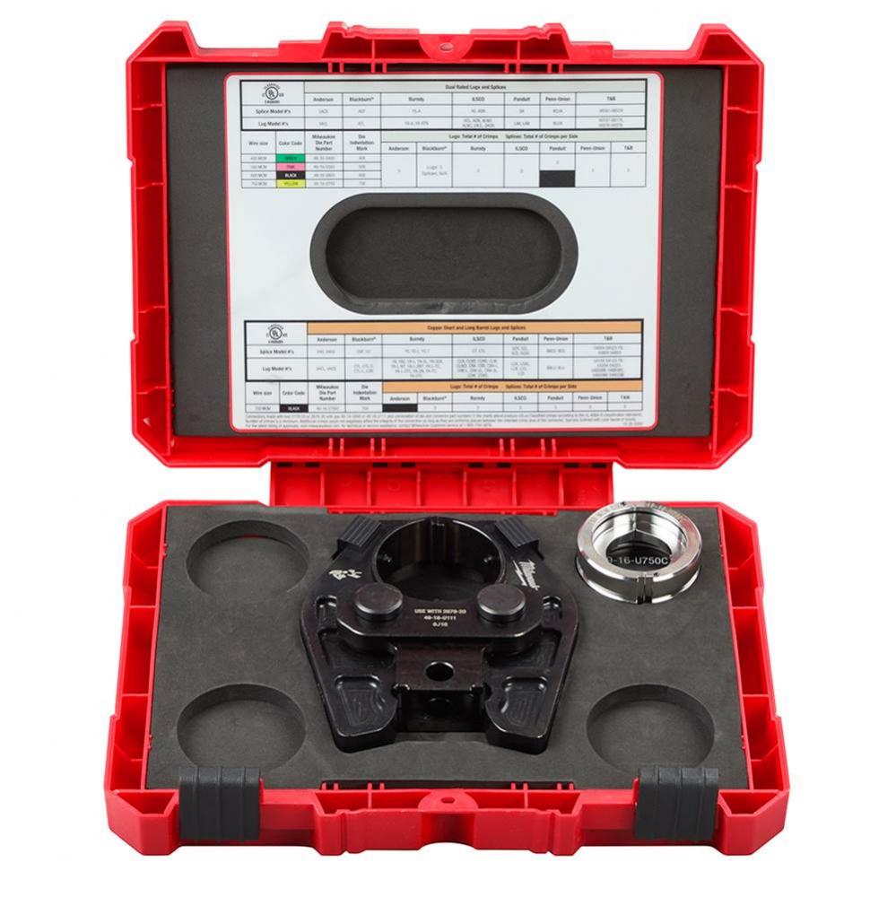 750 Mcm Cu/Al Crimping Jaw W/ 750 Mcm Cu 6T U Style Die