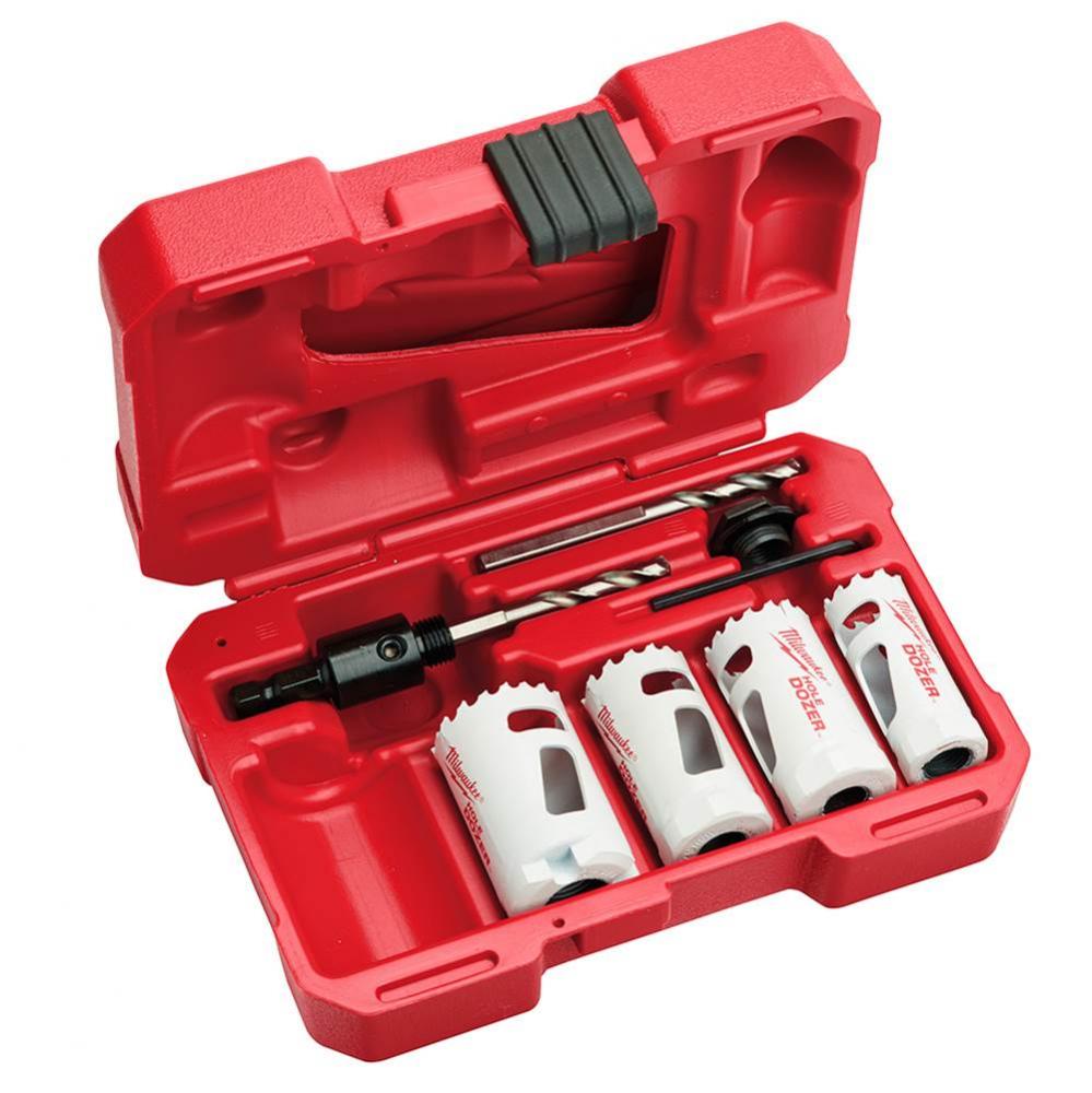7-Pc Compact Electricians Hole Dozer Hole Saw Kit