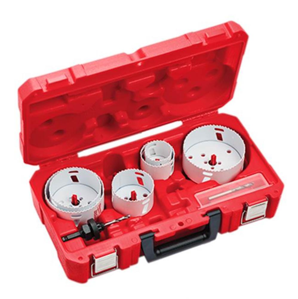 8-Pc Large Diameter Electricians Hole Dozer Hole Saw Kit