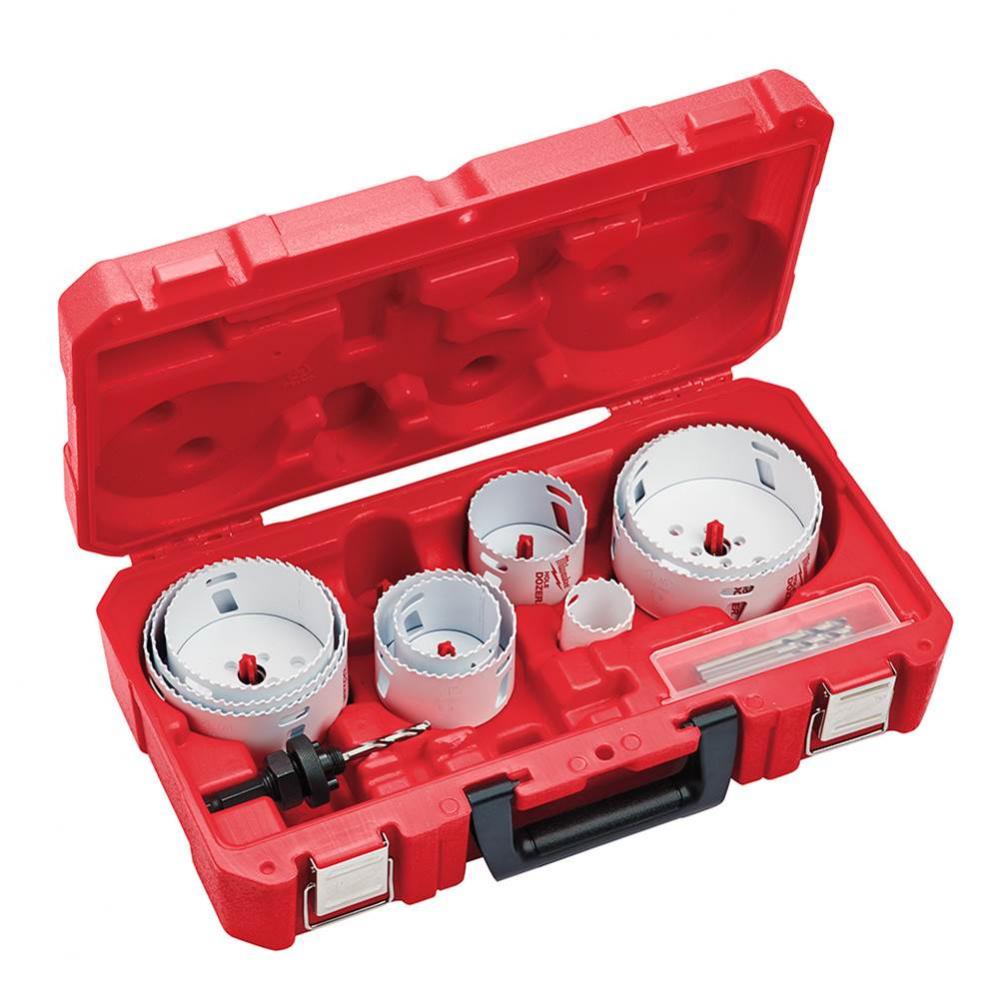 12-Pc Large Diameter Plumbers Hole Dozer Hole Saw Kit