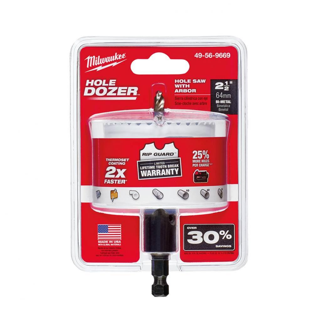 (2) 2-1/2'' Hole Dozer W/ Arbor