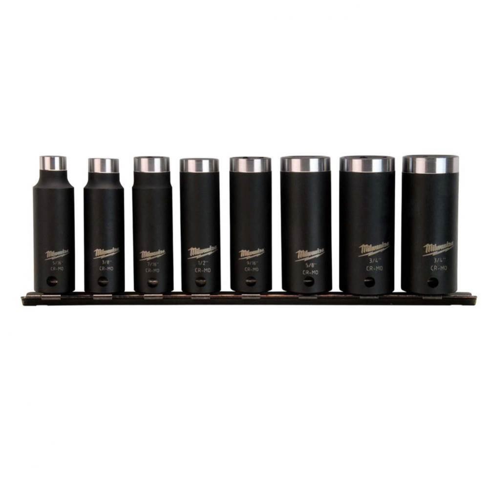 Shockwave 3/8'' Socket Deep Well 8Pc