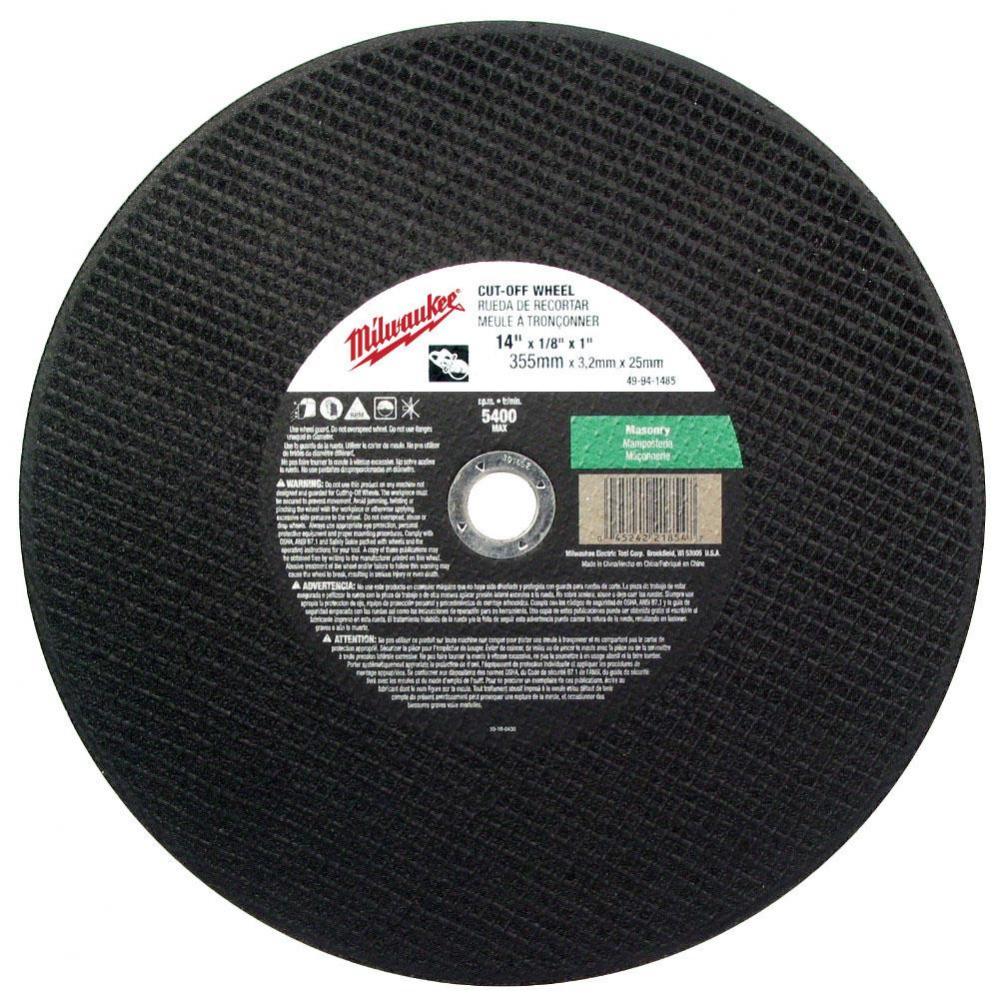 14'' x 1/8'' x 1'' Cut-Off Wheel (Type 1)
