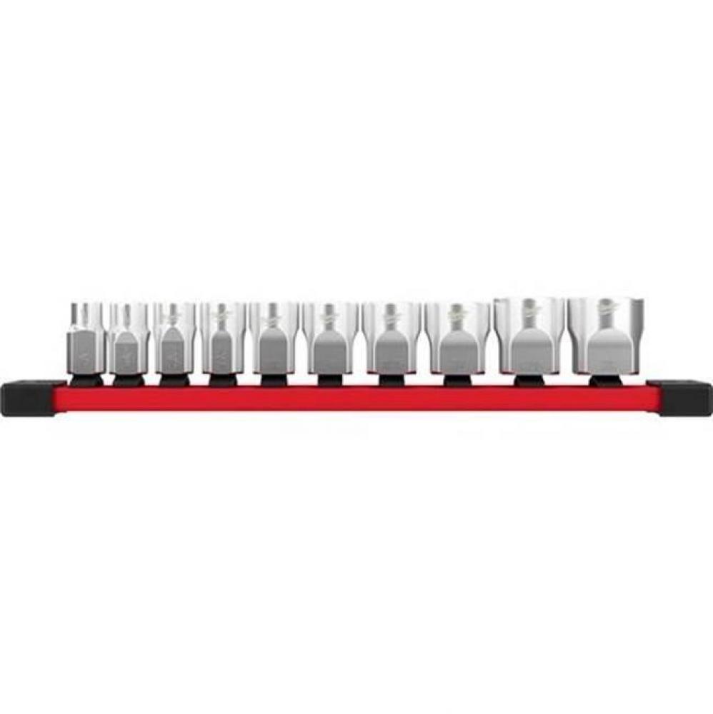 10Pc Socket Set - Sae