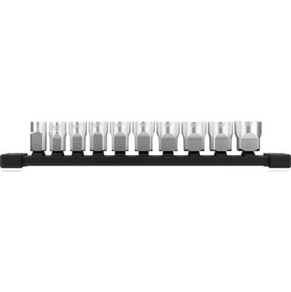 10Pc Socket Set - Metric
