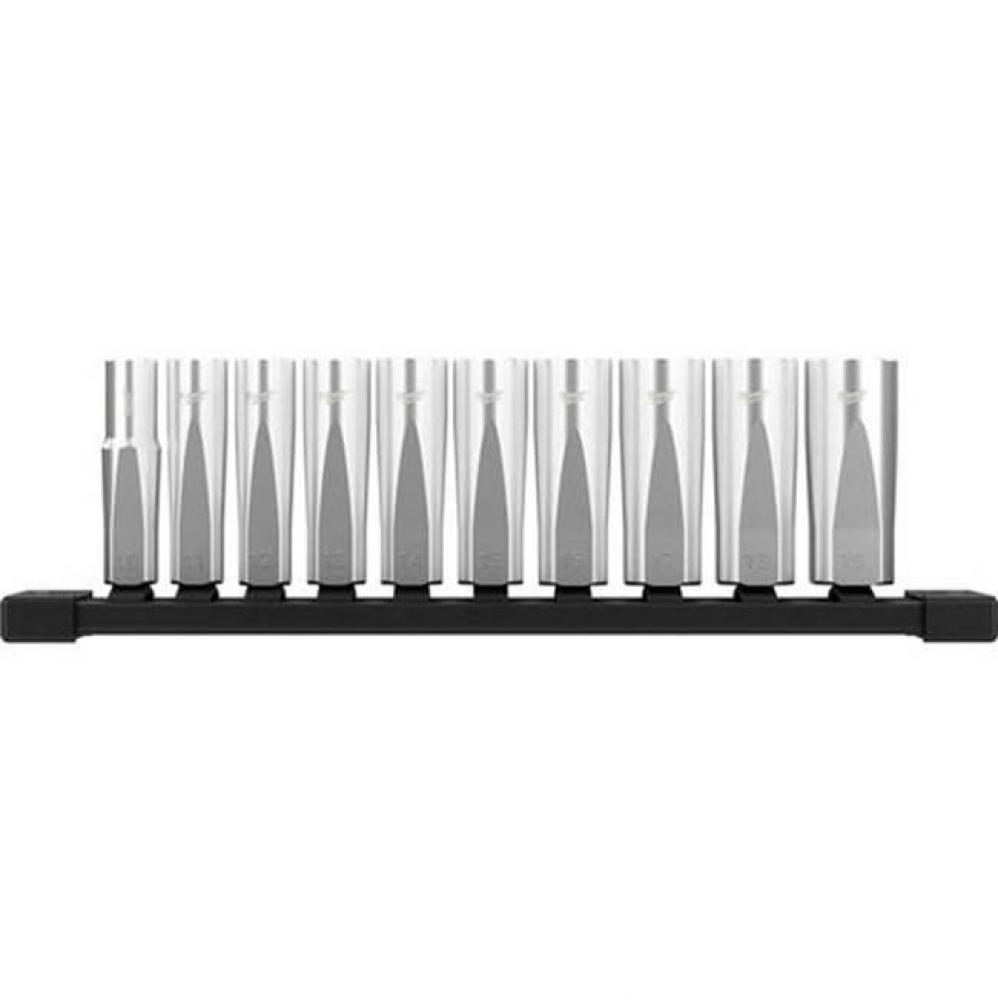 10Pc Deep Well Socket Set - Metric
