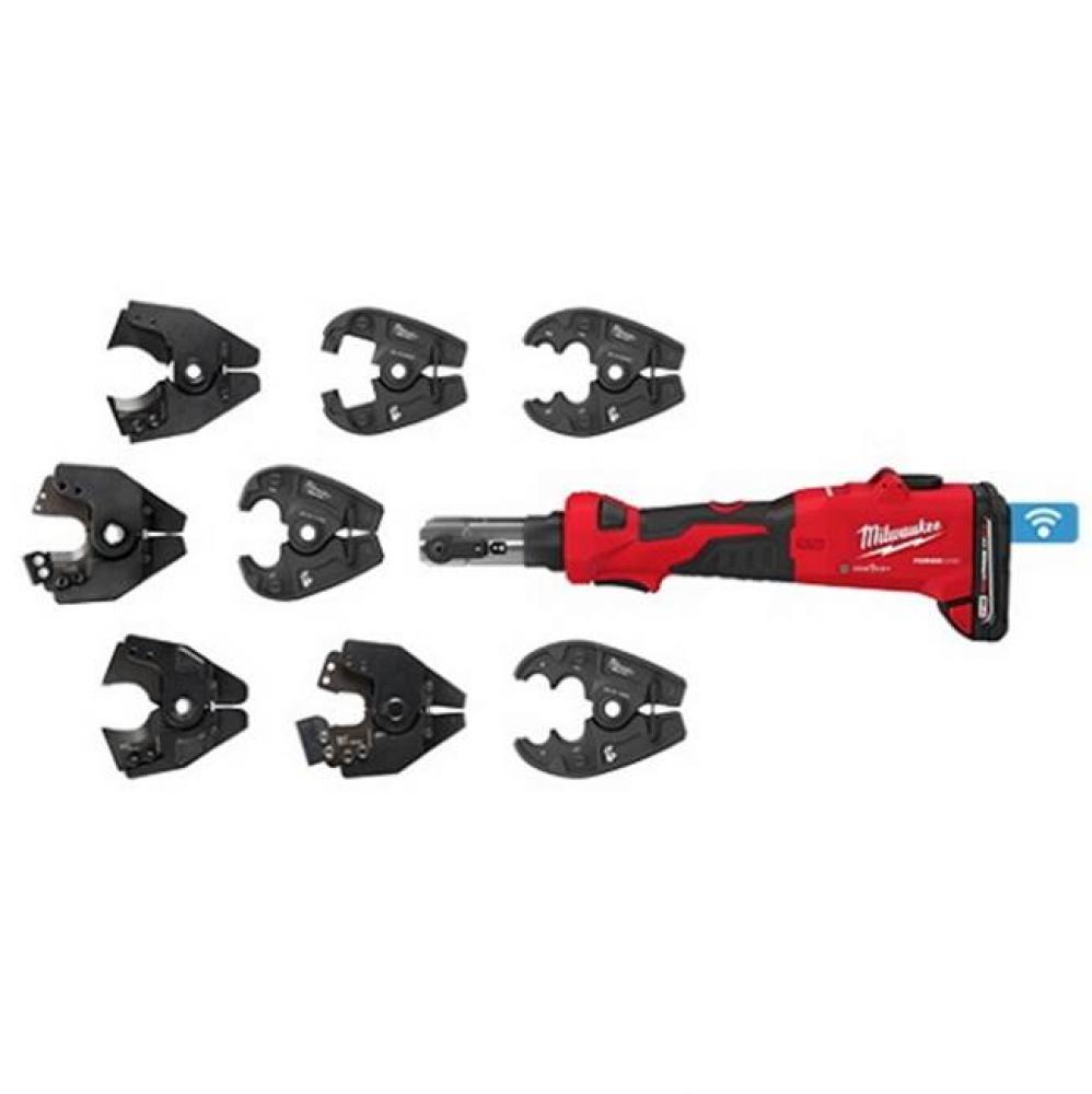 M18 Force Logic 6T Linear Utility Crimper Kit W/ Bg-D3 Jaw And Cutting Jaws