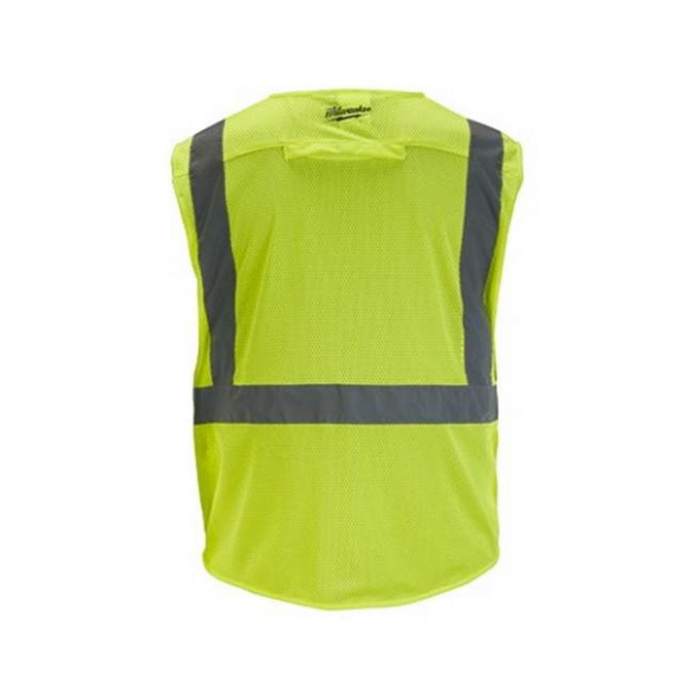 (12) Yellow Mesh Vest - 4Xl/5Xl