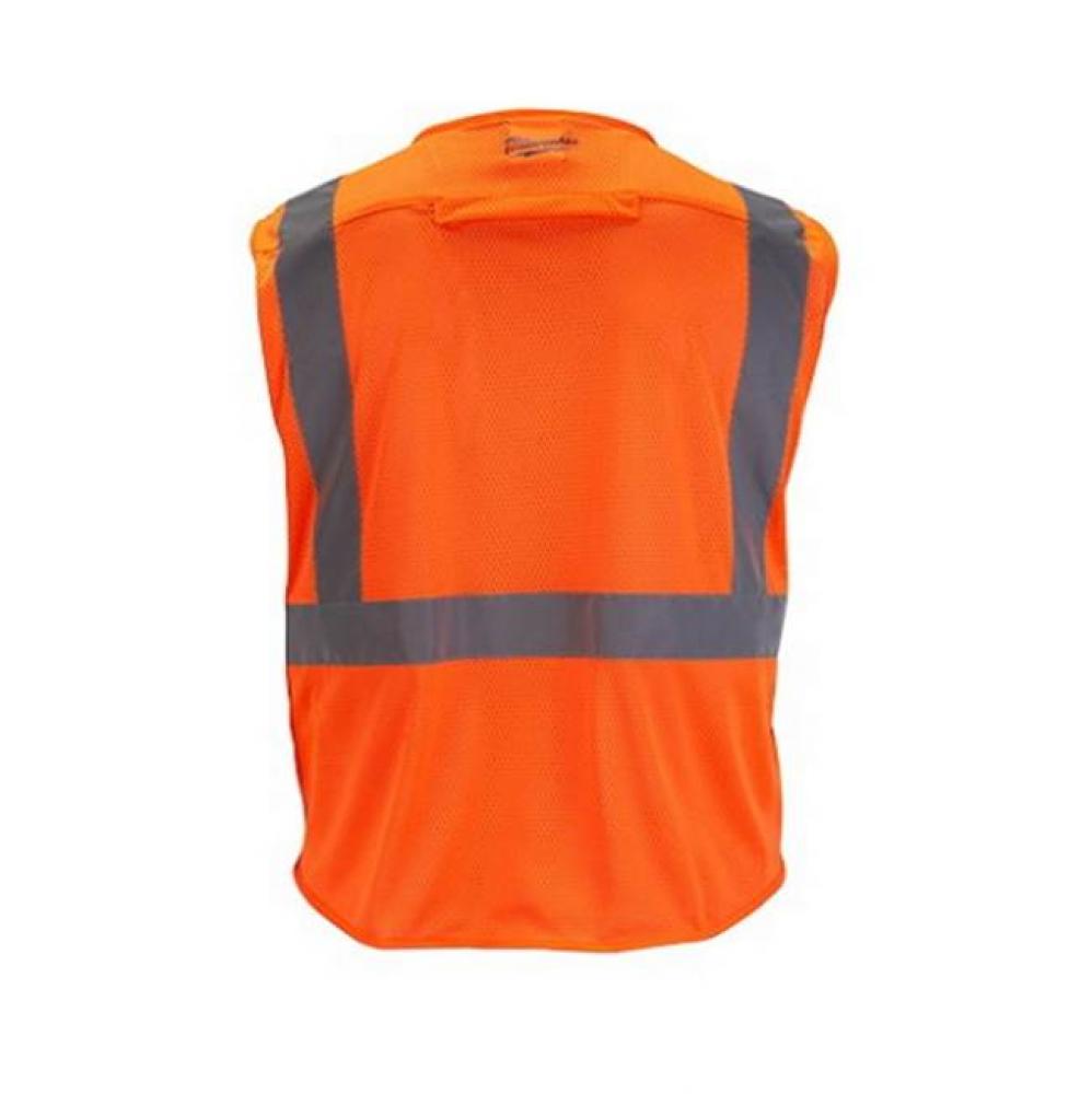 (12) Orange Mesh Vest - L/Xl