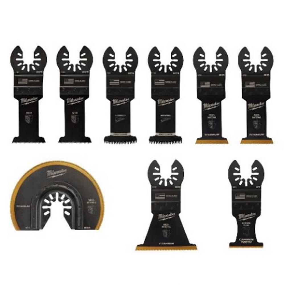 9Pc Ticn Multi Tool Blade Kit