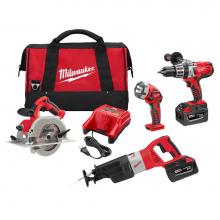 Milwaukee Tool 0928-29 - M28 4 Pack Combo W/Contr Bag
