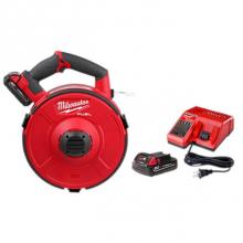 Milwaukee Tool 2873B-22 - M18 Fuel Angler 240'' Steel Pulling Fish Tape Kit