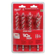 Milwaukee Tool 48-13-0400 - 4Pc Speedfeed Wood Bit Set