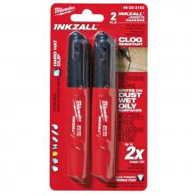 Milwaukee Tool 48-22-3102 - 2Pk Blk Med Point Inkzall Markers