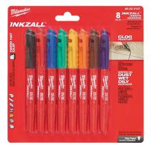 Milwaukee Tool 48-22-3107 - 8Pk Color Fine Point Markers