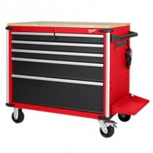 Milwaukee Tool 48-22-8539 - 40'' 6-Drawer Mobile Work Station W/ Wood Top