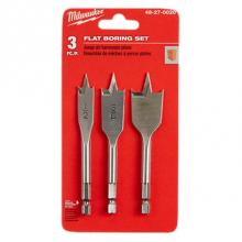 Milwaukee Tool 48-27-0020 - 3Pc Stubby Flat Boring Set