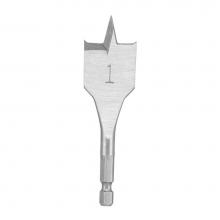 Milwaukee Tool 48-27-0095 - 1'' X 3-1/2'' Stubby Flat Boring Bit