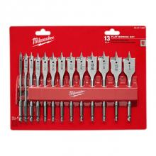 Milwaukee Tool 48-27-1520 - 13Pc Flat Boring Bit Set