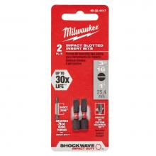 Milwaukee Tool 48-32-4417 - 2Pk 1In Insert Bit Sl 3/16