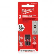 Milwaukee Tool 48-32-4418 - 2Pk 1In Insert Bit Sl 1/4