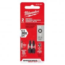 Milwaukee Tool 48-32-4421 - (3) 2Pk 1In Impact Bit Sq1