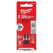 Milwaukee Tool 48-32-4422 - (3) 2Pk 1In Impct Bit Sq2