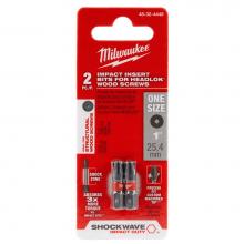 Milwaukee Tool 48-32-4448 - 2Pk 1In Impct Bit Spdriv
