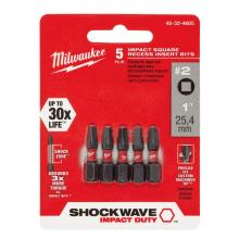 Milwaukee Tool 48-32-4605 - 5Pk 1In Impct Bit Sq2