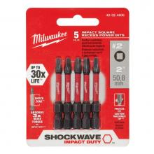Milwaukee Tool 48-32-4606 - (3) 5Pk 2In Impct Bit Sq2