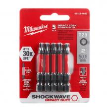 Milwaukee Tool 48-32-4685 - 5Pk 2'' Pwr Bit T25