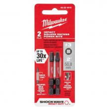 Milwaukee Tool 48-32-4910 - 2Pk 2In Power Bit Sq3