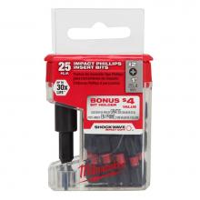 Milwaukee Tool 48-32-5009 - (5) 25Pk Ph2 Tictac W/Bit Hldr