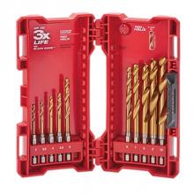Milwaukee Tool 48-89-4859 - SHOCKWAVE Impact Duty RED HELIX Titanium Metric Drill Bit Set - 10PC