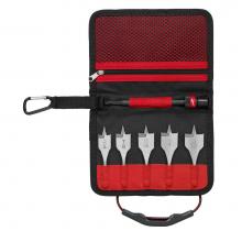 Milwaukee Tool 49-22-0185 - 6Pc 3-1/2'' Stubby Flat Boring Bit Set