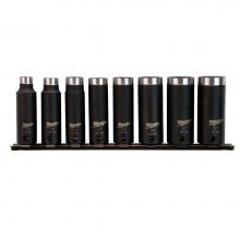Milwaukee Tool 49-66-4419 - Shockwave 3/8'' Socket Deep Well 8Pc