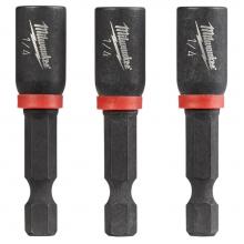 Milwaukee Tool 49-66-4522 - 3Pk 1/4 X 1-7/8 Impct Mag Ntdvr