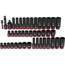 Milwaukee Tool 49-66-7009 - 3/8 Dr 43Pc Impact Socket Set