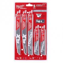 Milwaukee Tool 49-22-5505 - 5Pc Carbide Sawzall Blade Set