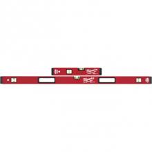 Milwaukee Tool MLBXS1648 - 16''/48'' Redstick Magnetic Box Level Set