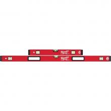 Milwaukee Tool MLBXS48 - 24''/ 48'' Redstick Box Level Set