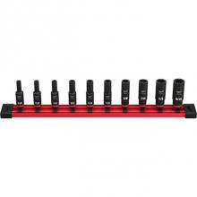 Milwaukee Tool 49-66-7001 - 1/4 Dr 10Pc Sae Deep Imp Sckt Set