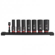 Milwaukee Tool 49-66-7021 - 3/8'' Dr 8Pc Mm Deep Imp Sckt Set