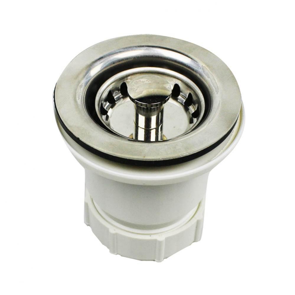 Nantucket Sinks 2.75 inch Junior Duo Bar Sink Drain In Brushed Nickel