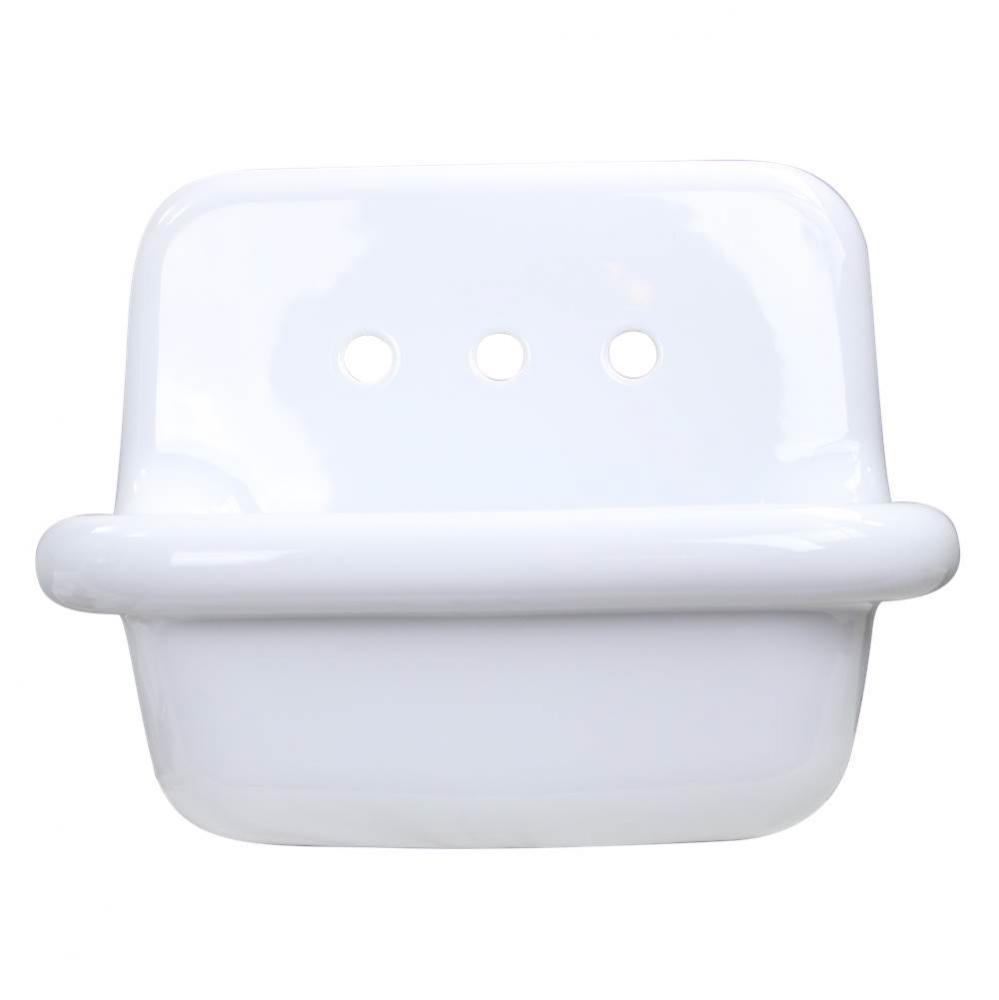 Fireclay Utility SinkIn White With White Bottom