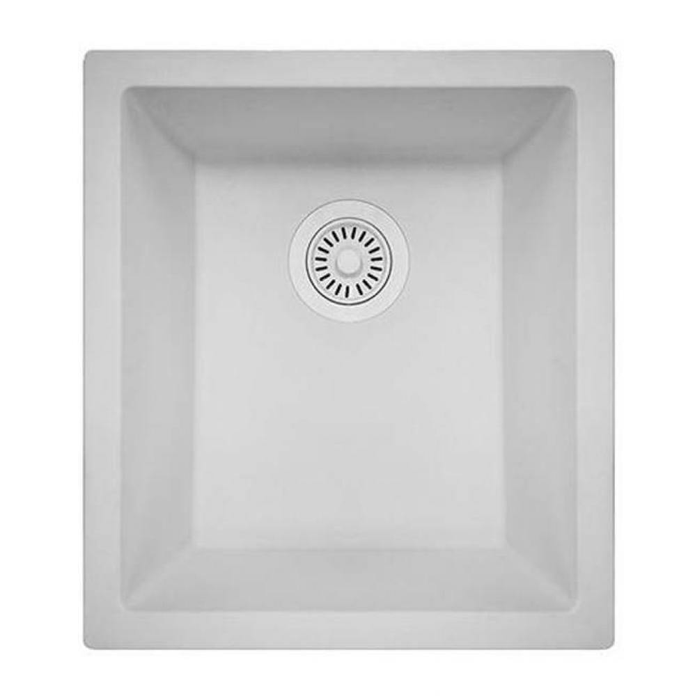 Nantucket Sinks' 15'' x 18'' granite composite single bowl dualmount bar-