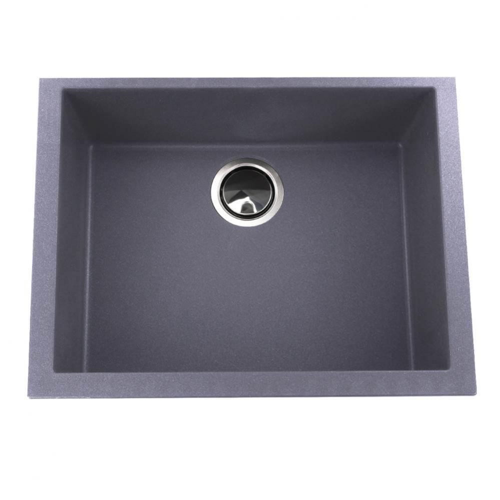 Small Single Bowl Undermount Granite Composite Titanium